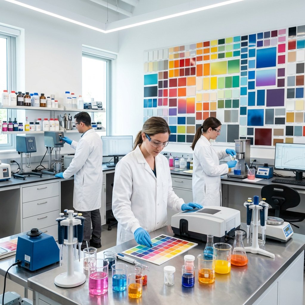 Ellwen Paints research and development laboratory